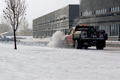 snow plowing